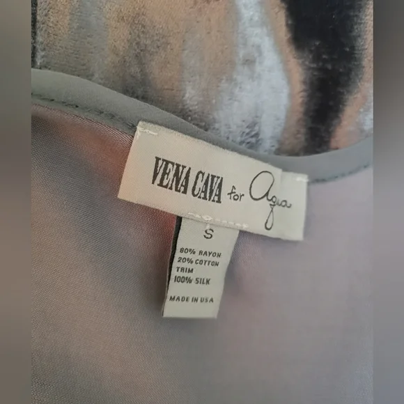 🌟HOST PICK NWT🌟NWOT STUNNING AQUA VENA CAVA VELVET COCKTAIL DRESS. SIZE : S - Picture 8 of 8